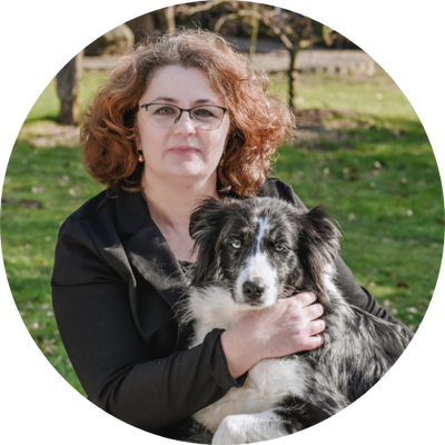 Olga mit Hund